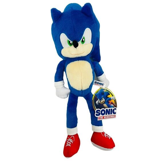 Official Toy Factory 15” Sonic The Hedgehog Movie Sonic Plush 2020 All Tags - Picture 7 of 7